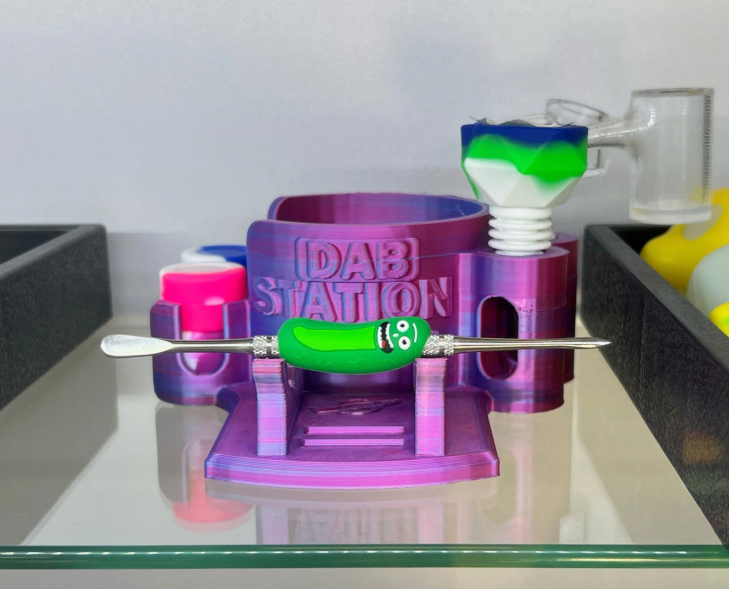 Triple Dab Station Tool Holder w/silcone storage NEW DESIGN!!!