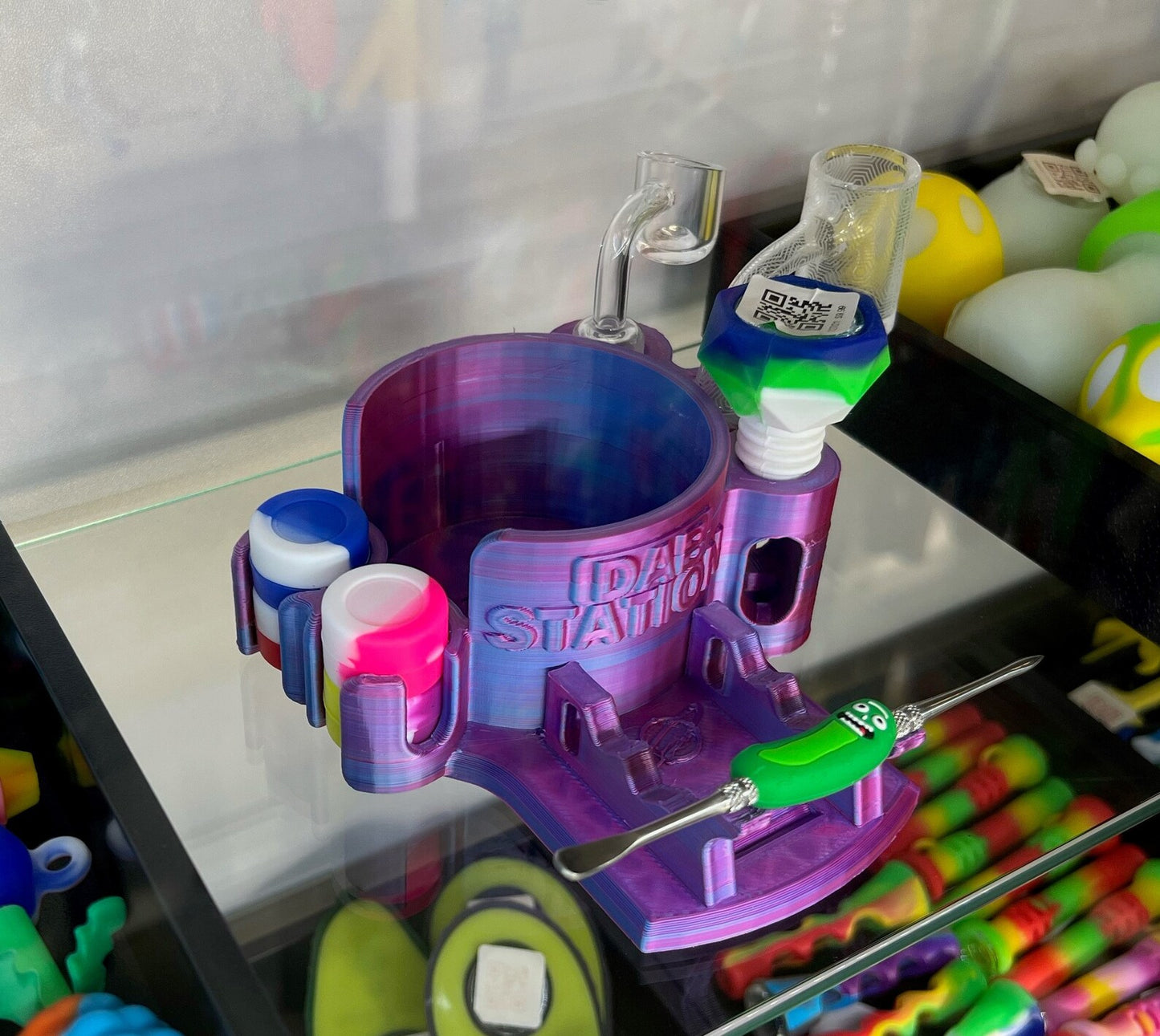 Triple Dab Station Tool Holder w/silcone storage NEW DESIGN!!!